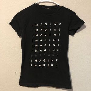 Black imagine dragons tshirt